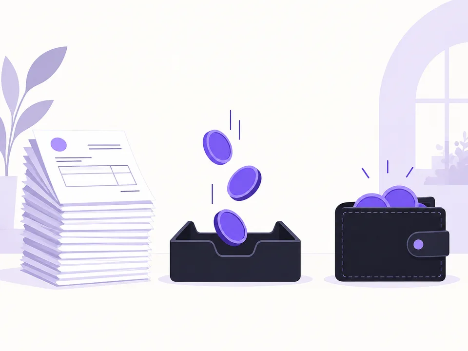 Illustrazione: fatture, incassi e disponibilità di cassa come grandezze distinte.